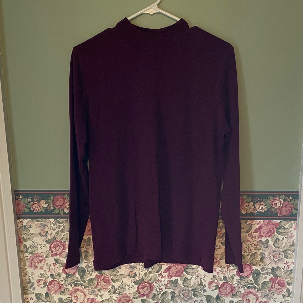 Northern Reflections Rich Plum Turtleneck